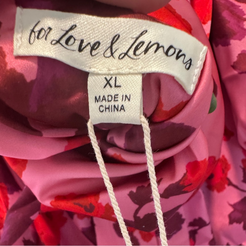 BRAND NEW For Love & Lemons Huda floral mini dress XL - Picture 11 of 11